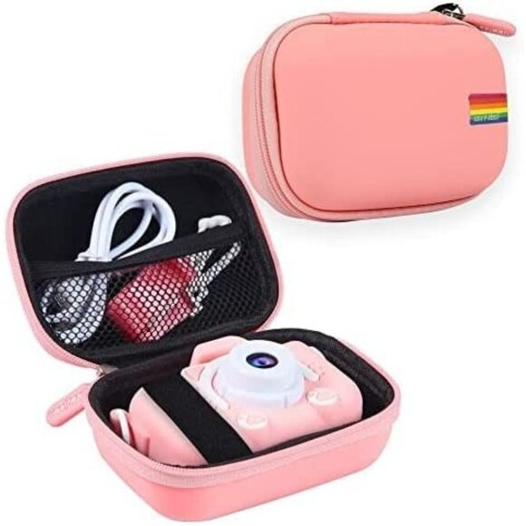 Hard side Pink Camera Case - Protect Your Digital Camera zip around - Picture 1 of 6